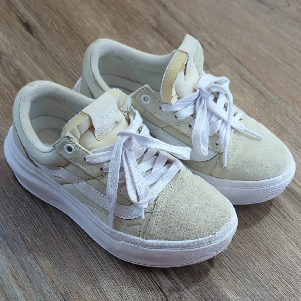 Vans Cream and White Sneakers